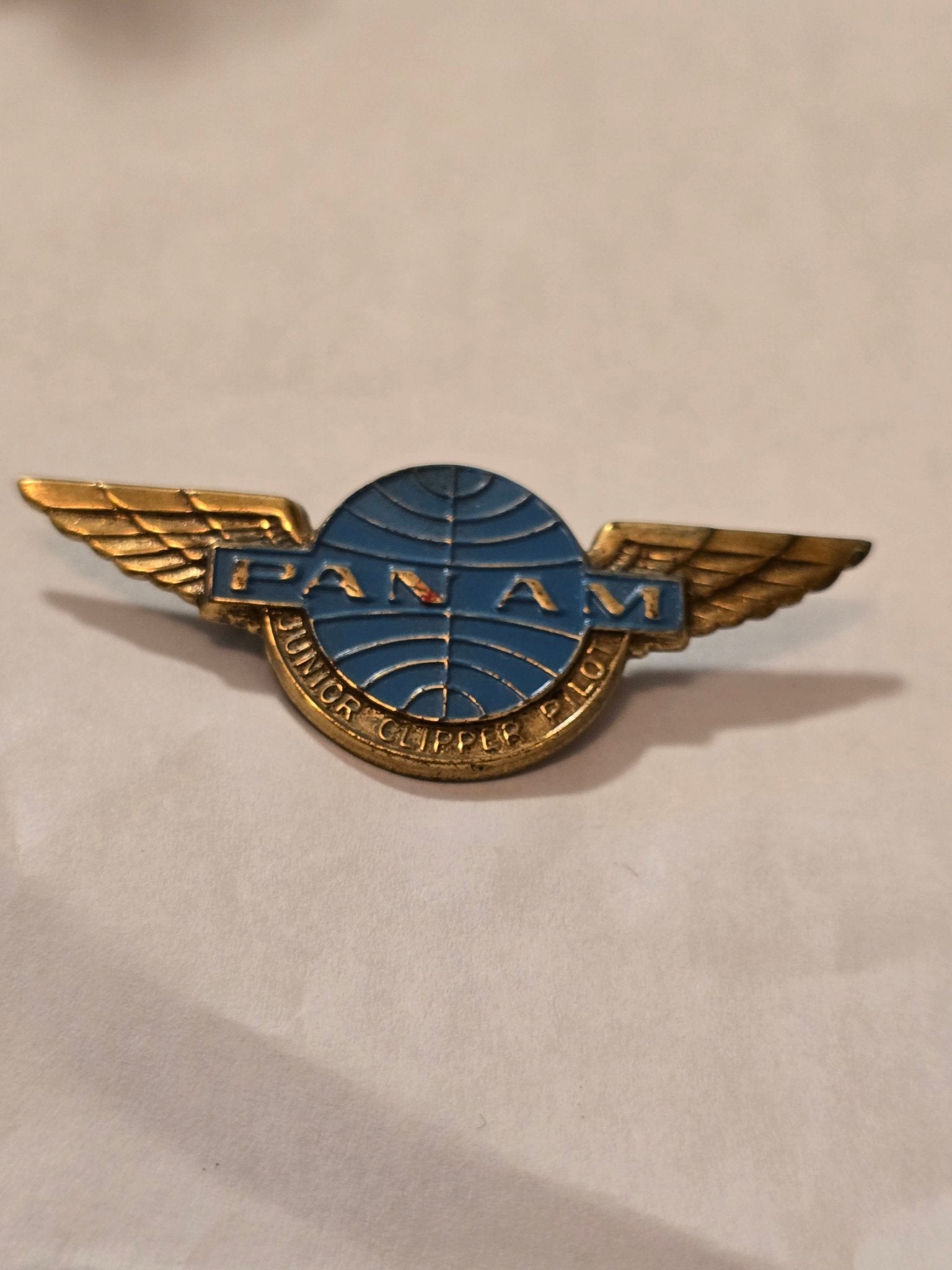 Vintage Pan Am Junior Clipper PILOT Flight Wings - Bayshore Treasures