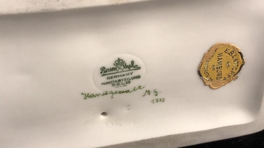 Vintage Rosenthal seated woman with bowl 9.5 in Sybill - Bayshore Treasures