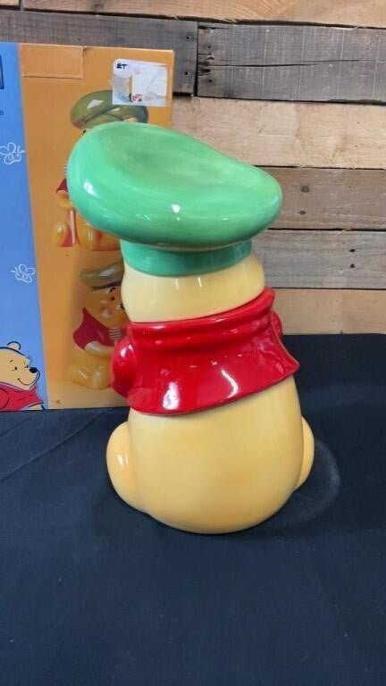 Winnie the Pooh Cookie Jar Treasure Craft w/ Original Box – Honey Pot Chef Hat - Bayshore Treasures