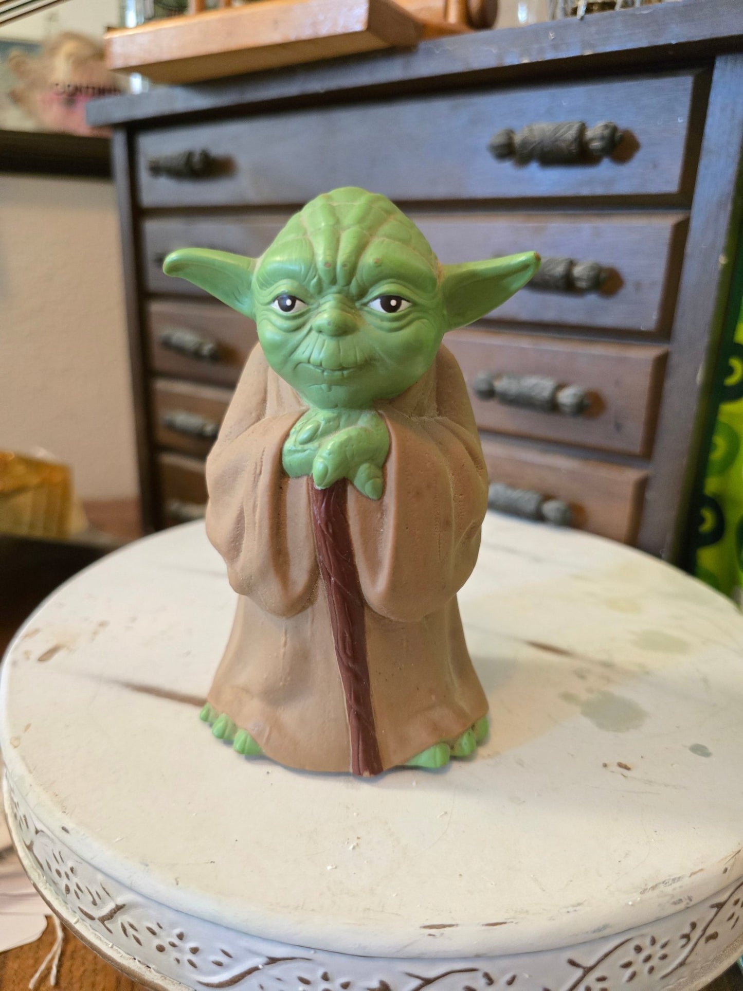 Yoda Magic 8 Ball Vintage Star Wars 1981 Master Yoda Magic 8 Ball Fortune Teller Toy 5 in - Bayshore Treasures