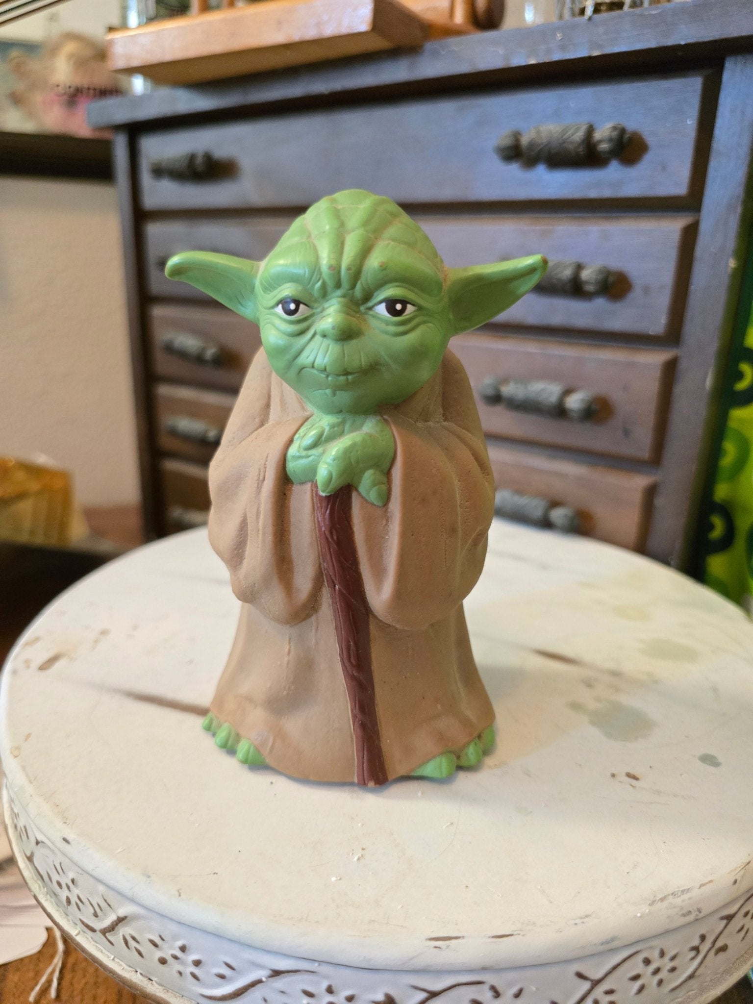 Yoda Magic 8 Ball Vintage Star Wars 1981 Master Yoda Magic 8 Ball Fortune Teller Toy 5 in - Bayshore Treasures